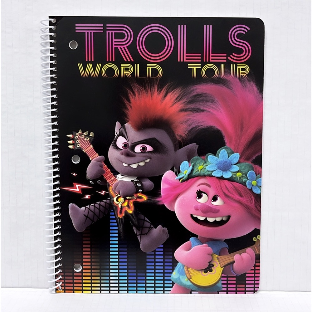 Trolls World Tour 1 Subject 50 Wide Ruled Sheets Notebook